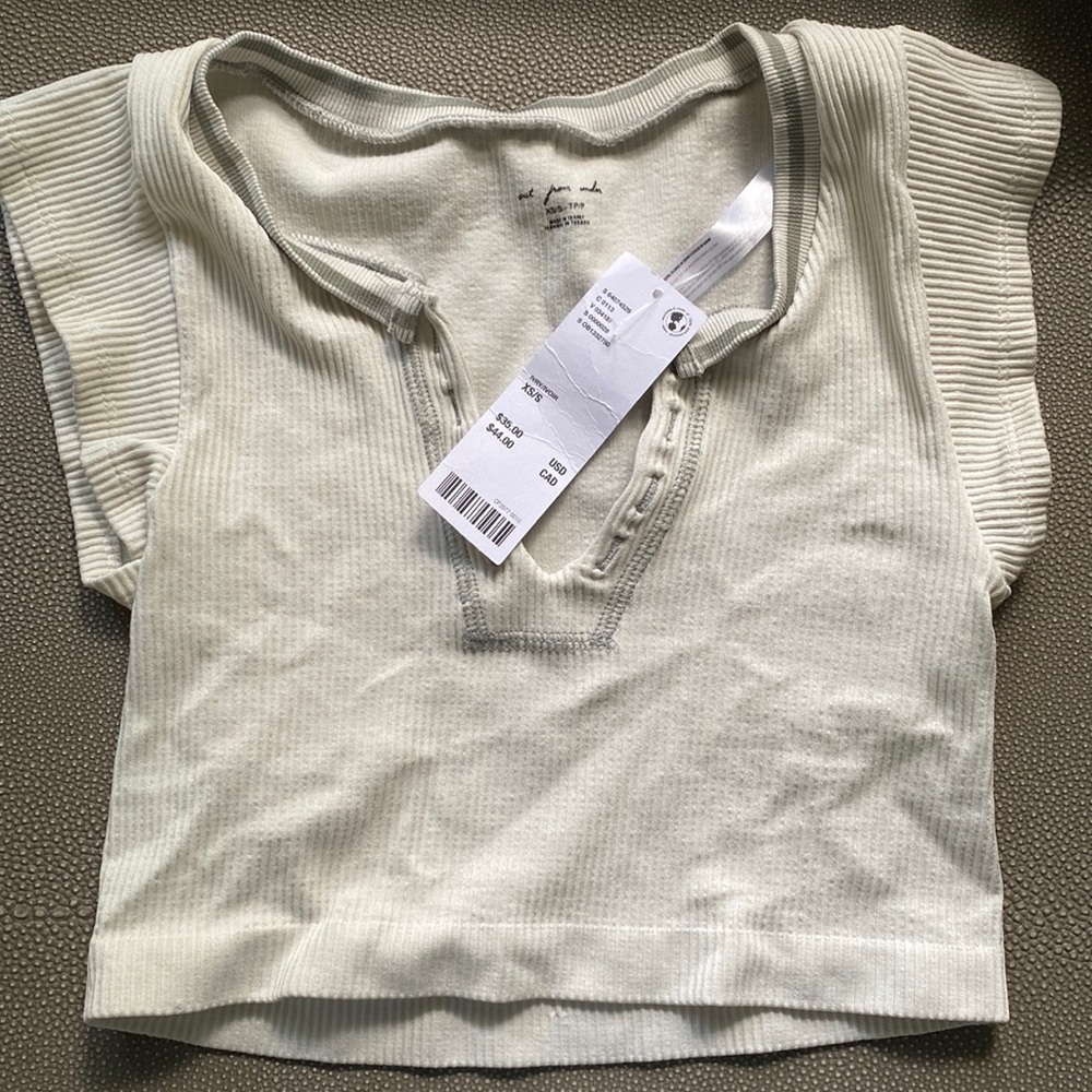 NWT Urban Outfitters Go for Gold Top Ivory